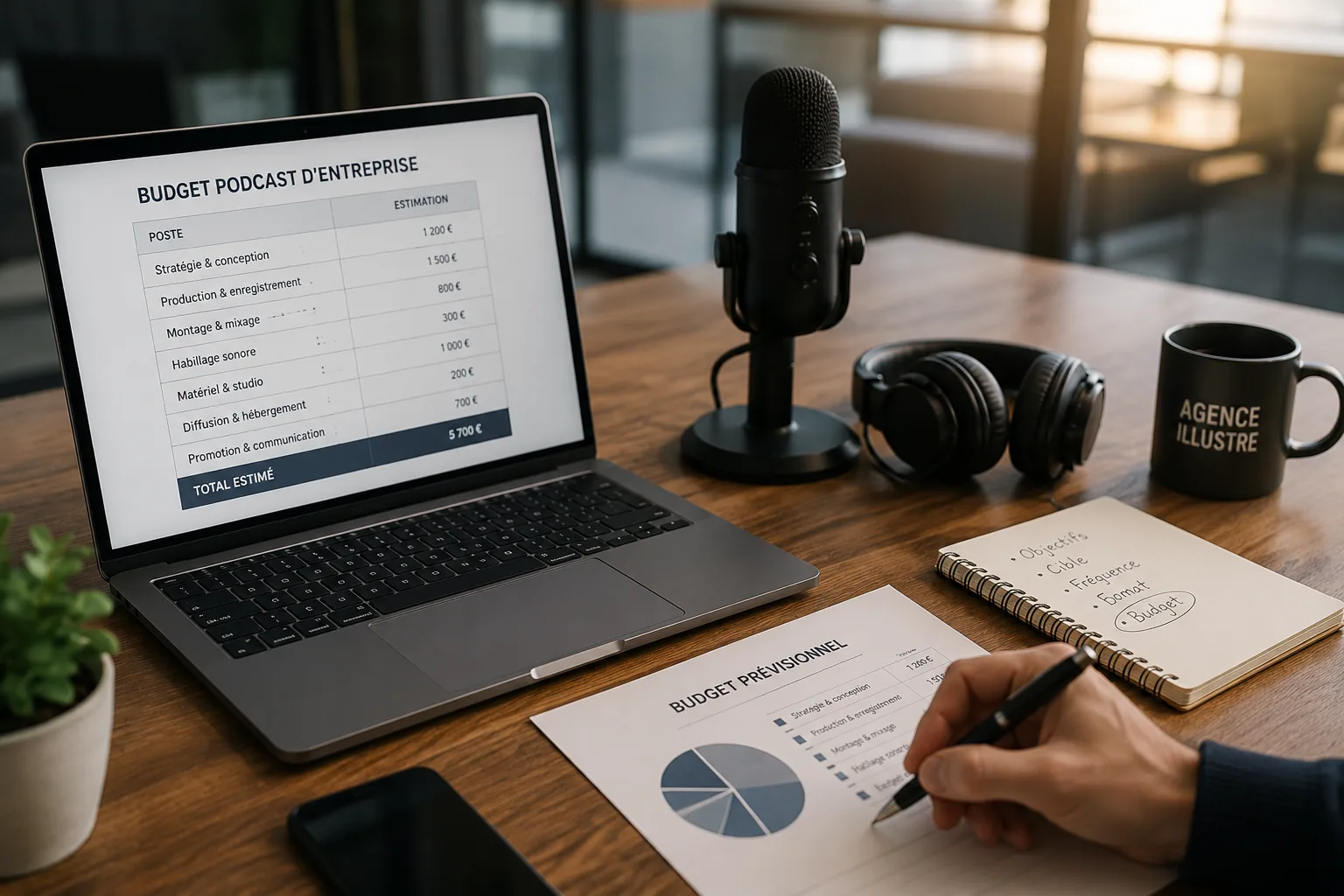 Combien coûte un podcast d'entreprise en 2026 ? Le budget réel, poste par poste