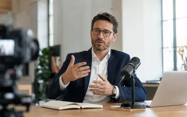Leadership d'opinion : comment le bâtir au micro quand les posts LinkedIn ne suffisent plus