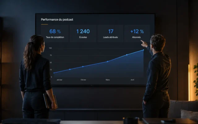Les KPI d'un podcast d'entreprise : quels indicateurs suivre vraiment ?